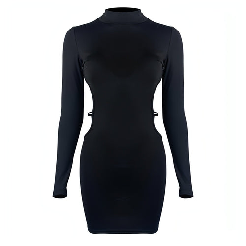 Laura - Vestido tubo con abdomen al descubierto.