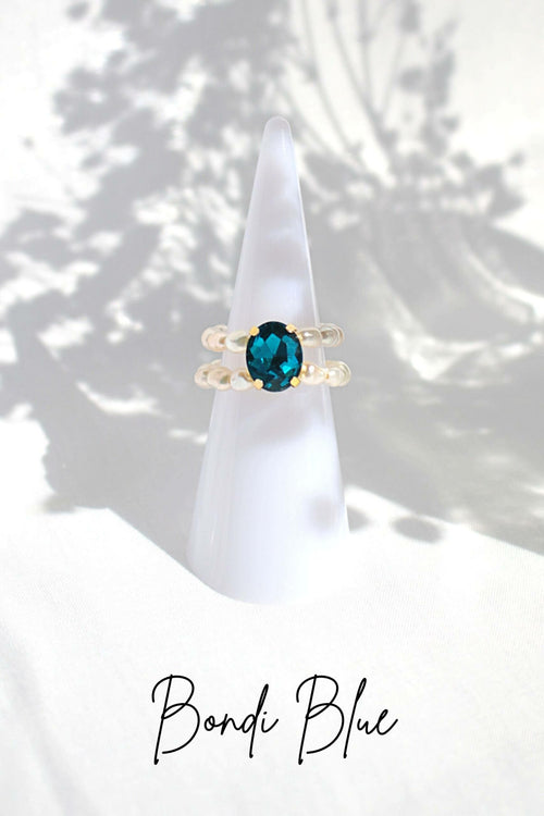 Anillos con perlas de agua dulce y circonitas